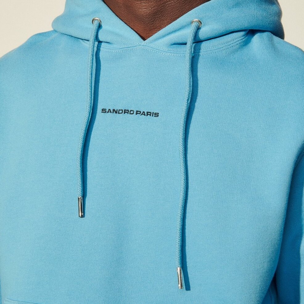 Hoodie Sweatshirt with logo embroidery Sandro second-hand photo 3