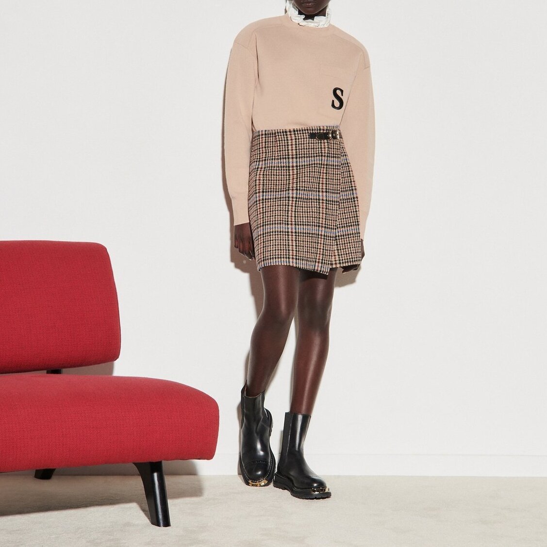Short tweed wrapover Skirt Sandro tweedehands photo 2