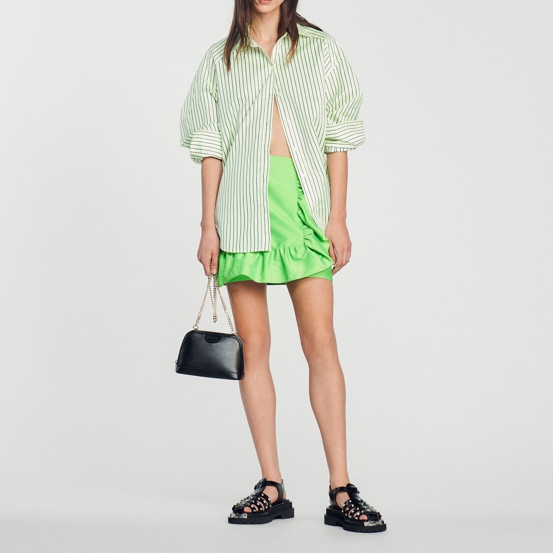 Camisa oversize de rayas Sandro segunda mano photo 2