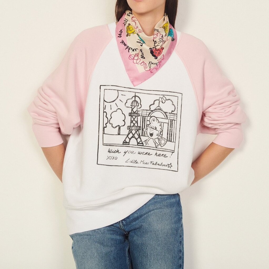 Two-tone printed Sweatshirt Sandro second-hand photo 2