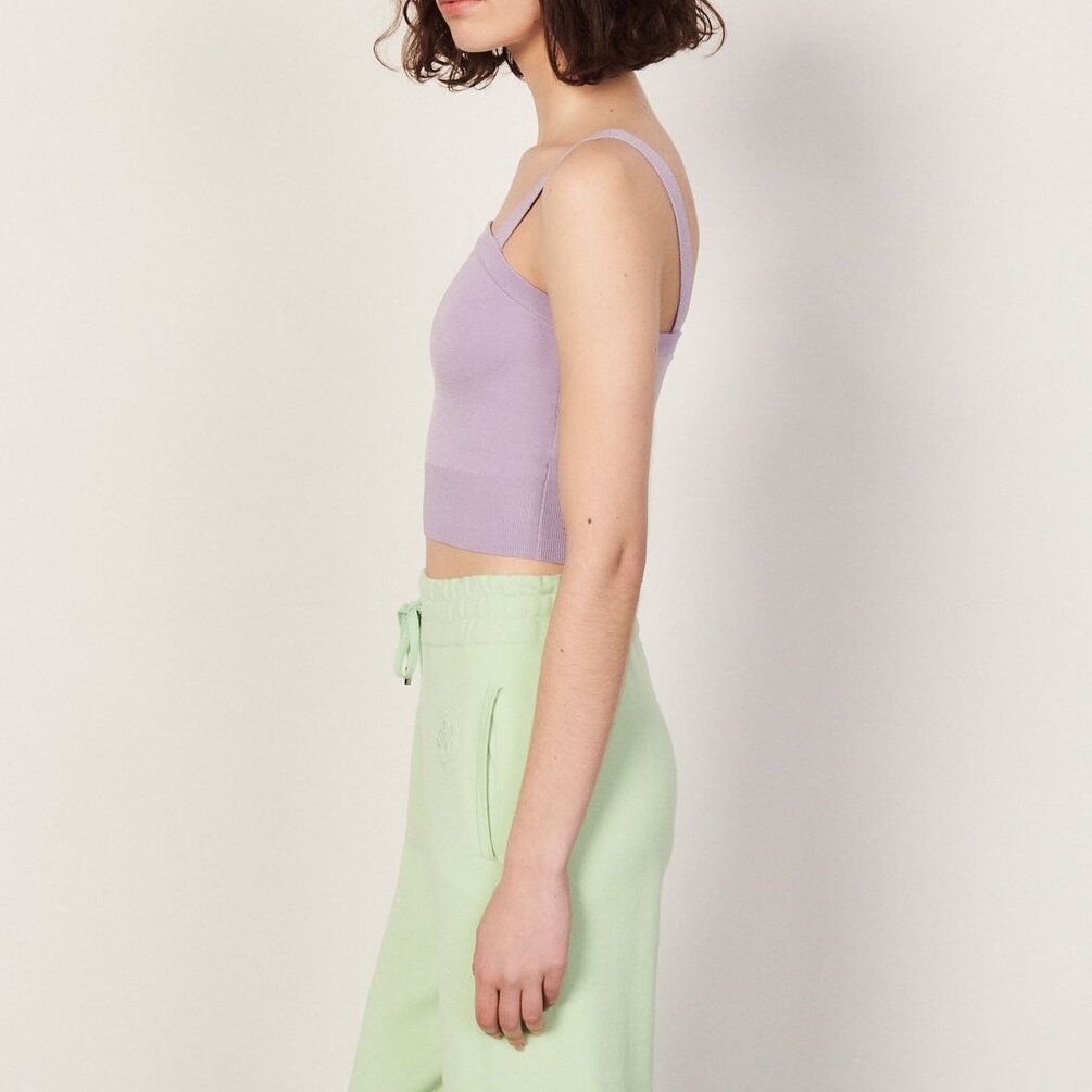 Embroidered knit bra top Sandro second-hand photo 4