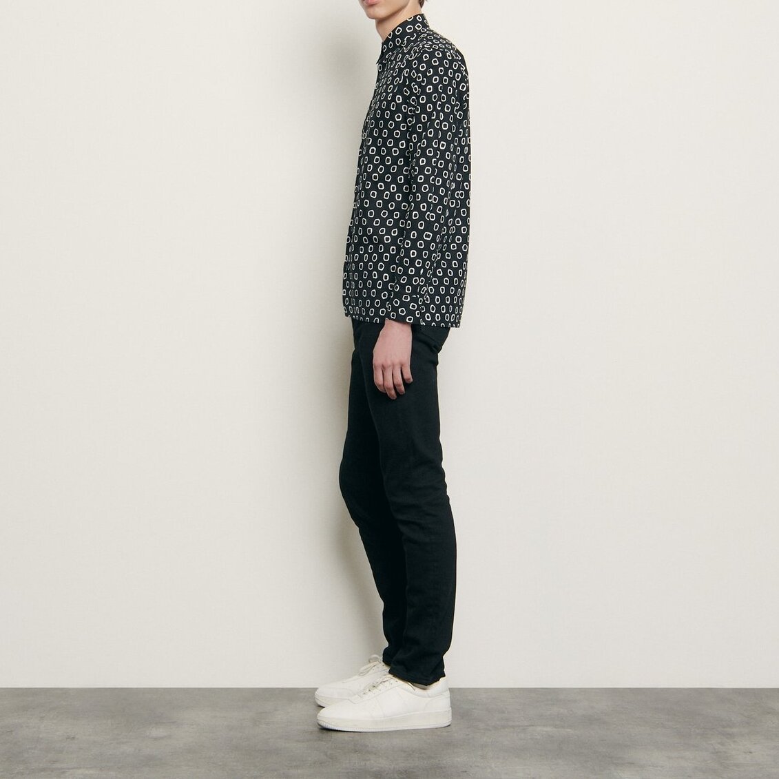Print cotton shirt Sandro second-hand photo 2