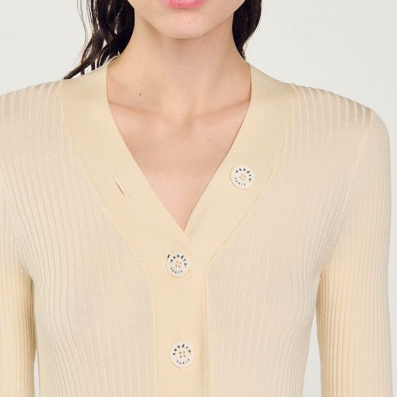 Cardigan aus zertifizierter Viskose Sandro Second-Hand photo 7