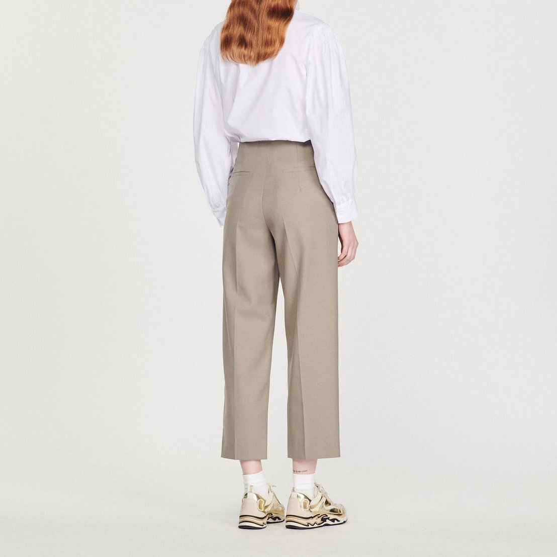 Pantalon de tailleur taille haute Sandro seconde main photo 6