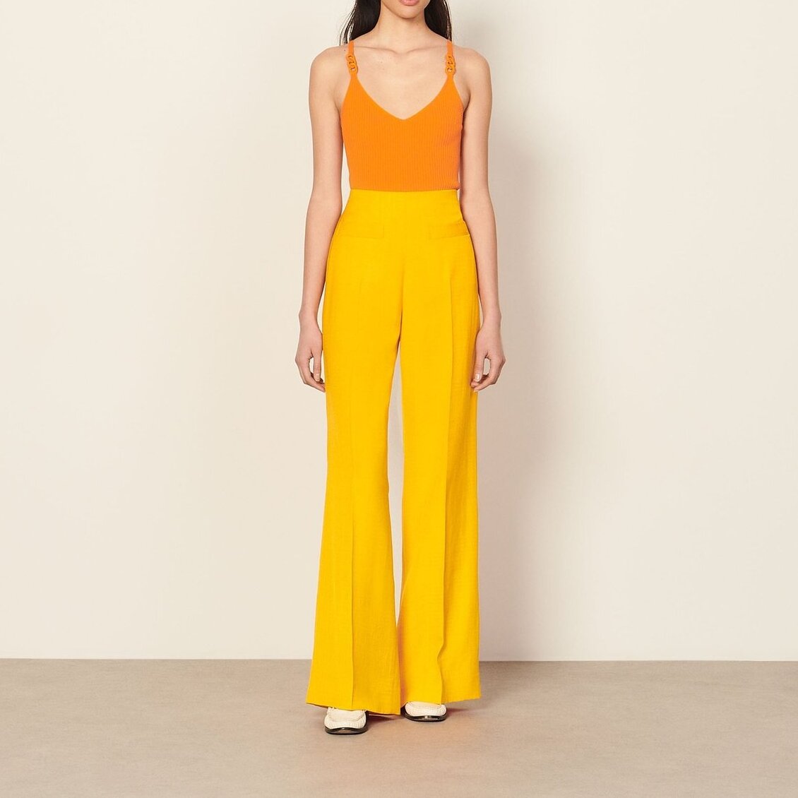 Pantalon taille haute Sandro seconde main photo 6