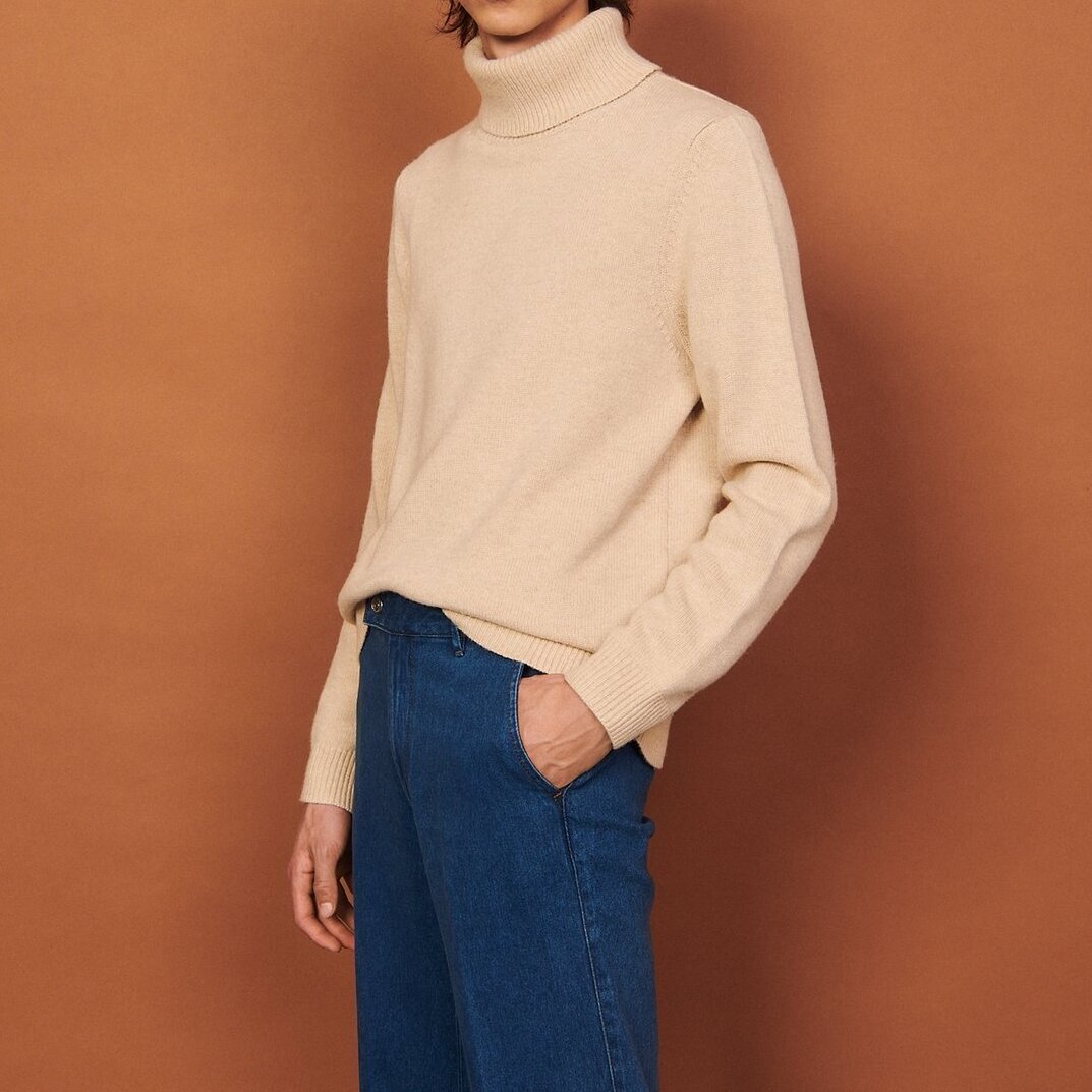 Rollkragenpullover aus Wolle & Kaschmir Sandro Second-Hand photo 2