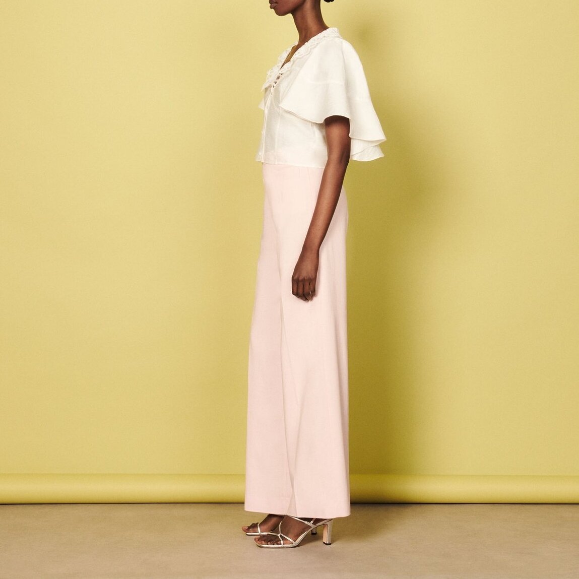 High-waisted Trousers Sandro second-hand photo 4