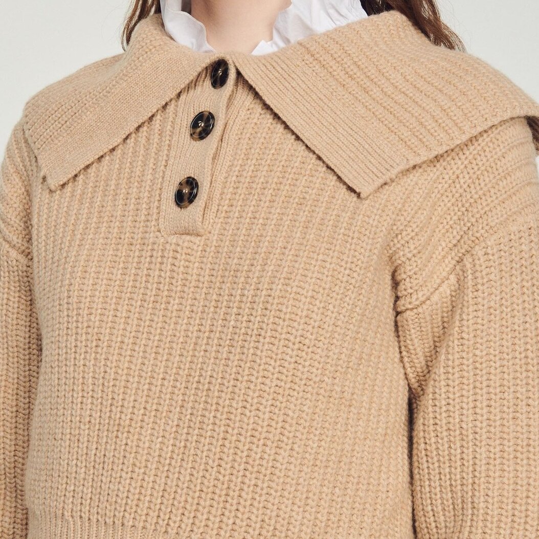Cropped knit Sweater Sandro second-hand photo 4