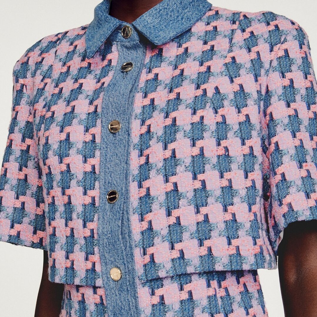 Robe en tweed Sandro seconde main photo 4