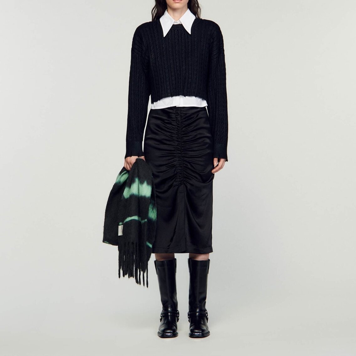 Cropped knit jumper Sandro second-hand photo 2