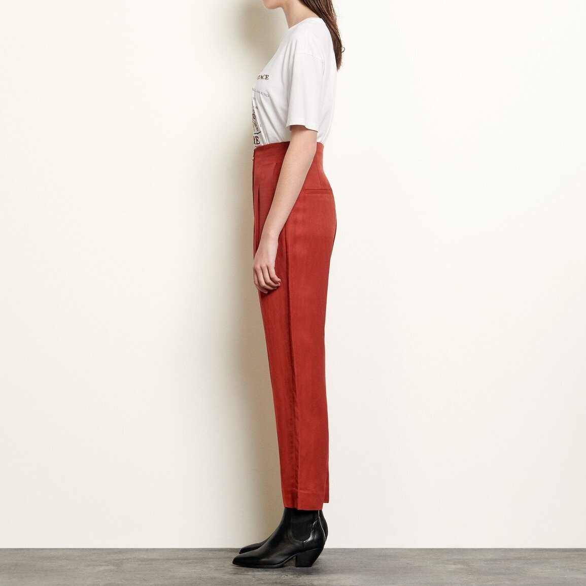 High-waisted tailored Trousers Sandro second-hand photo 3