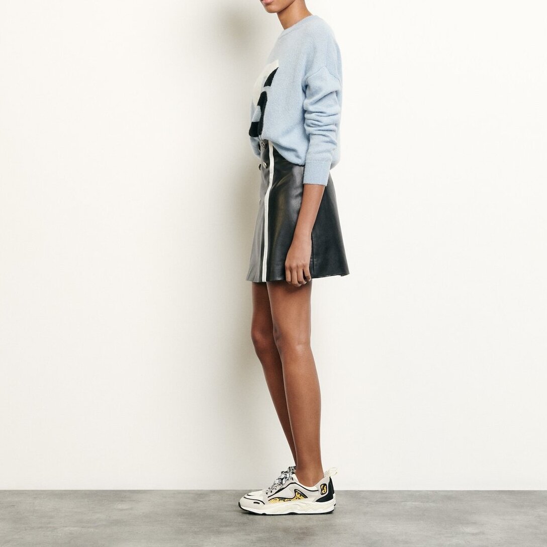 Short leather skirt Sandro second-hand photo 3