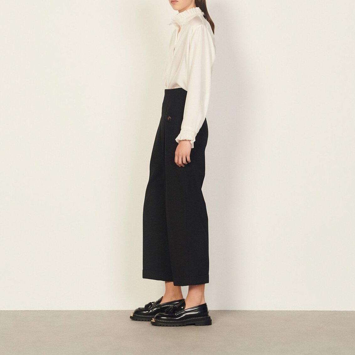 Pantalon taille haute Sandro seconde main photo 4