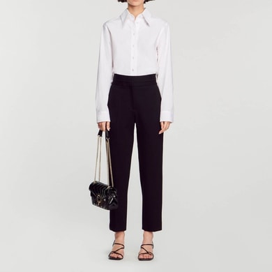 Pantalon classique taille haute Sandro seconde main photo 2