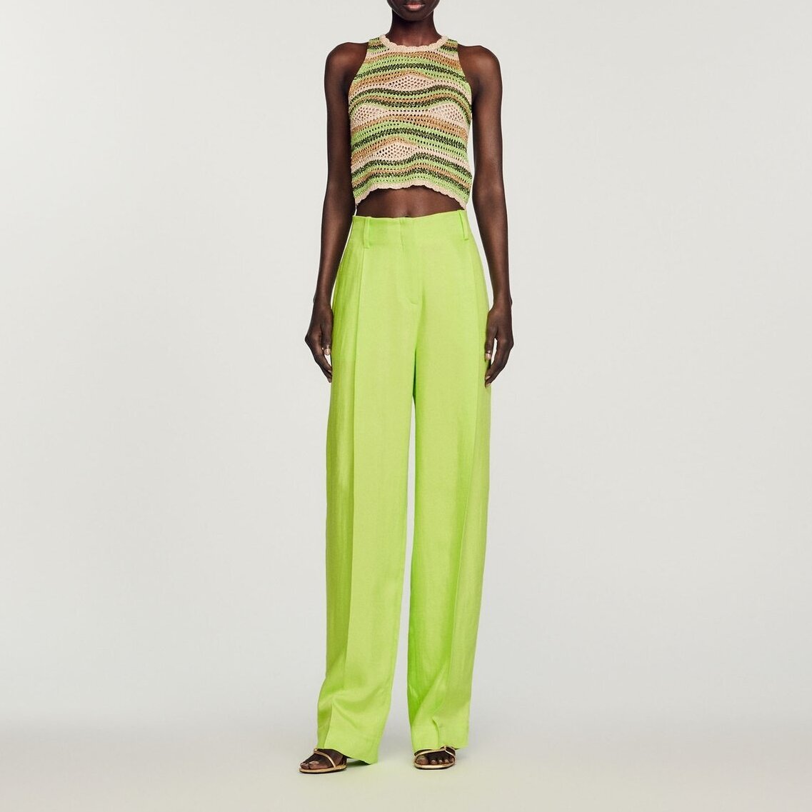 High-waisted Trousers Sandro second-hand photo 3
