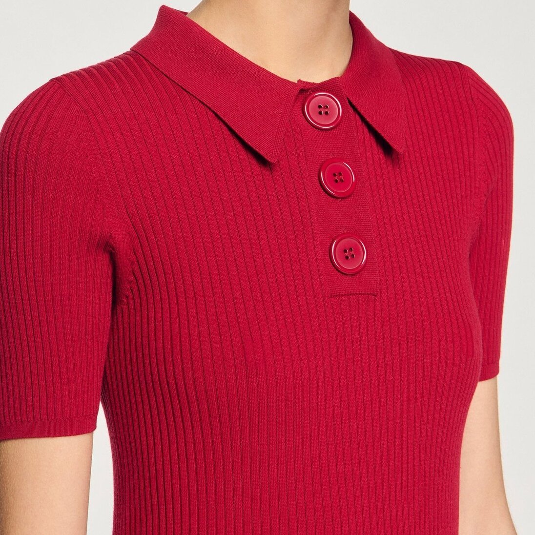 Polo ribgebreid Sandro tweedehands photo 5