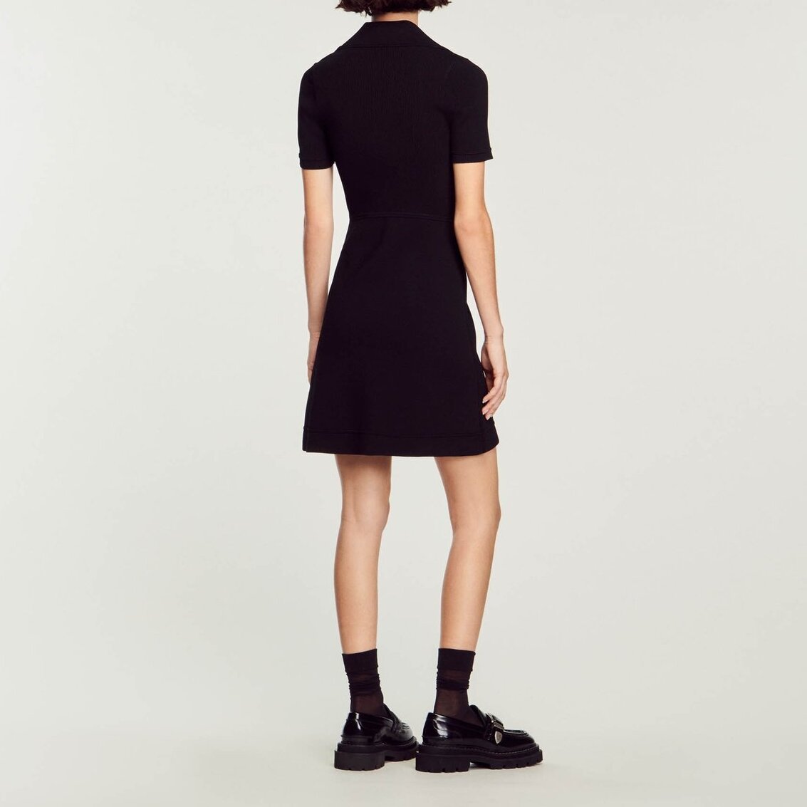 Ribbed knit dress Sandro second-hand photo 6