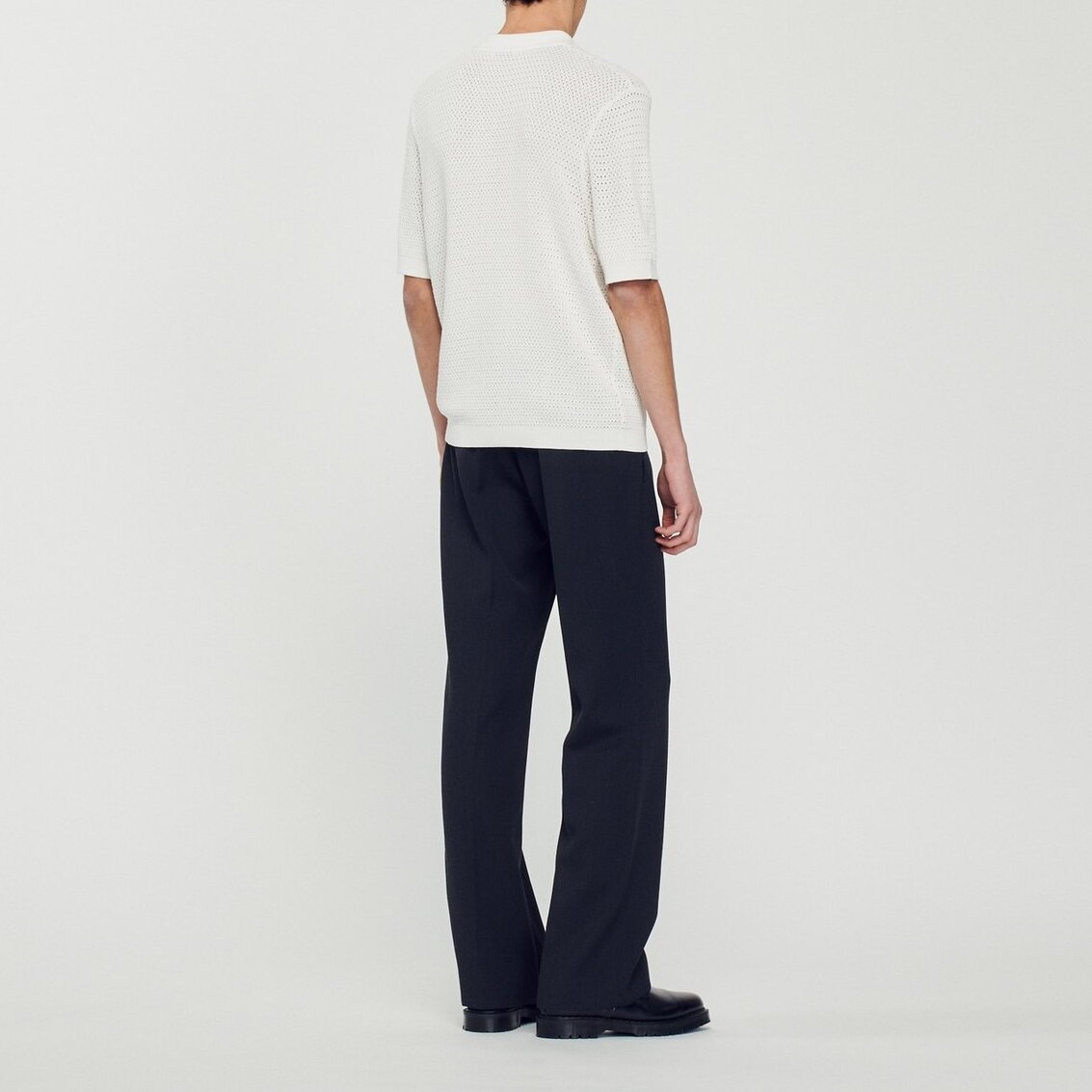 Pull polo manches courtes Sandro seconde main photo 3