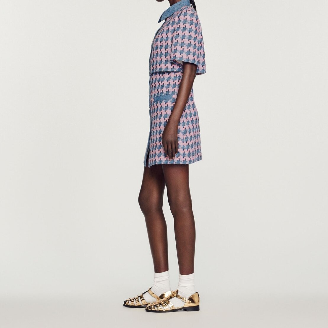 Robe en tweed Sandro seconde main photo 7
