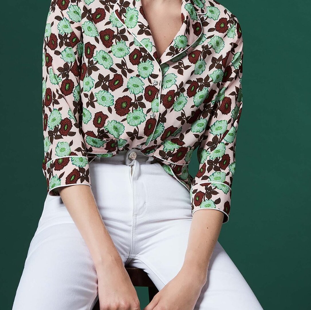 Printed pyjama-style shirt Sandro second-hand photo 1