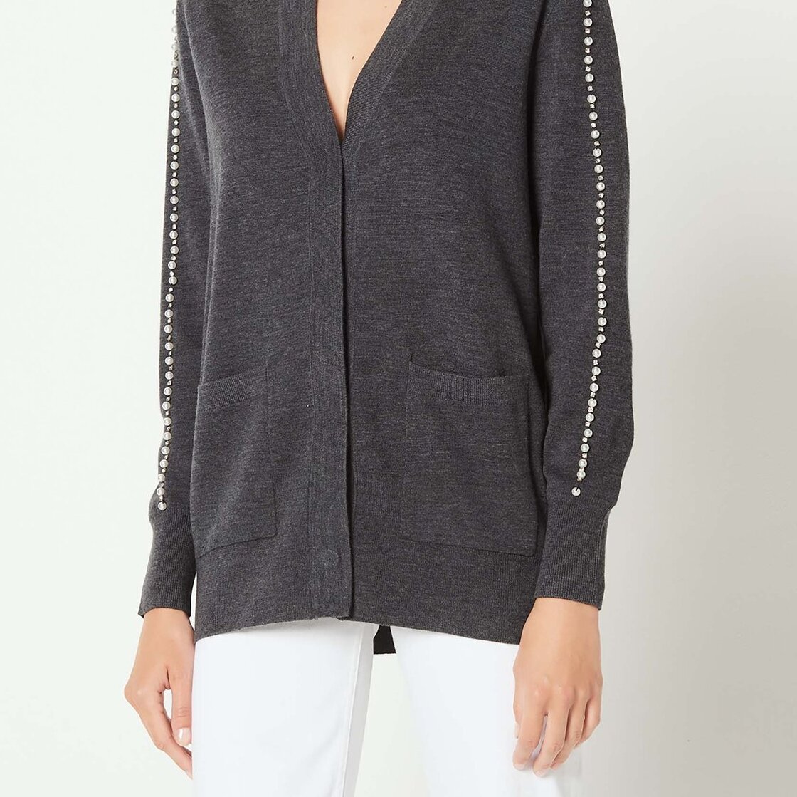 Gilet avec broderie de perles et strass Sandro seconde main photo 1