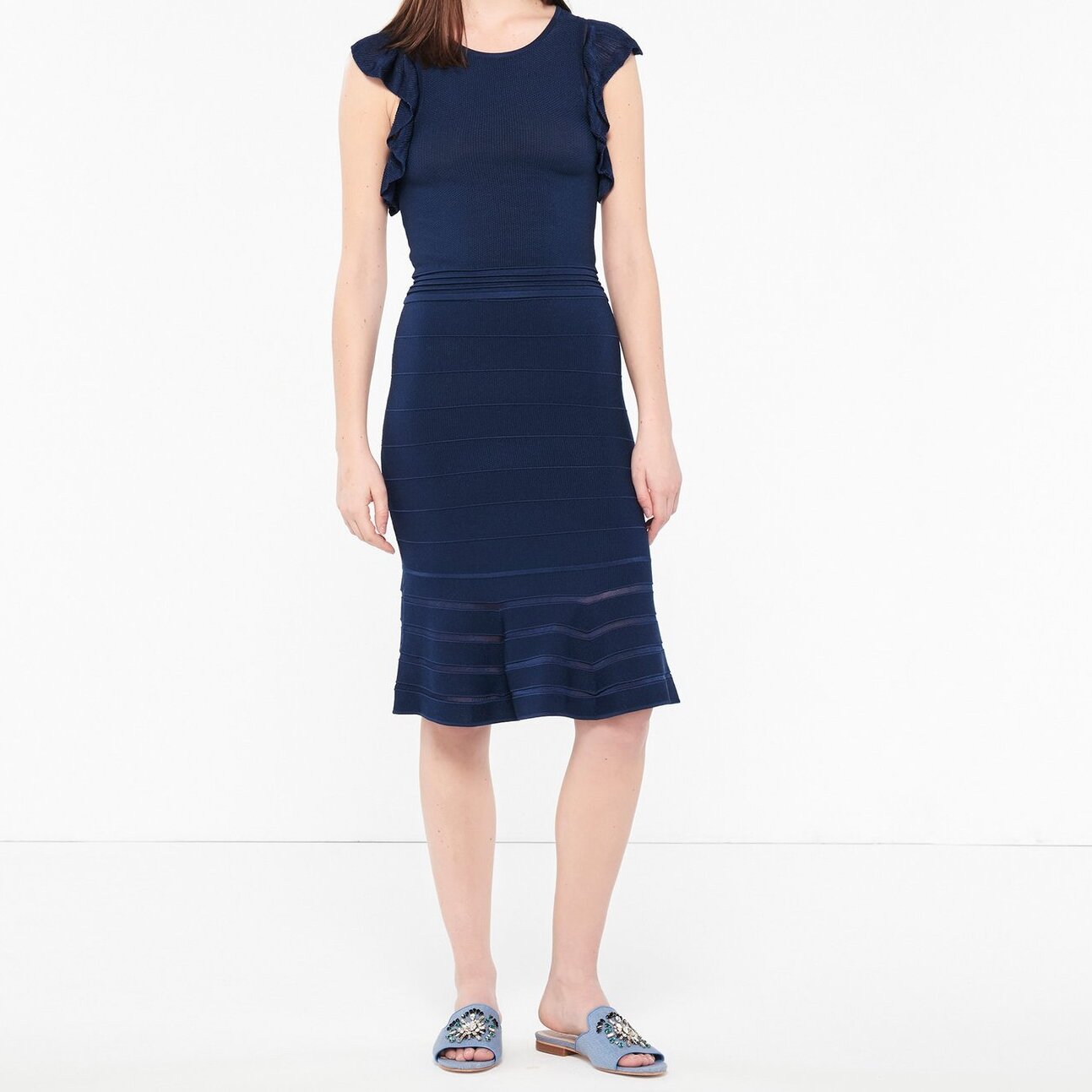 Elasticated mid-length skirt Sandro second-hand photo 1