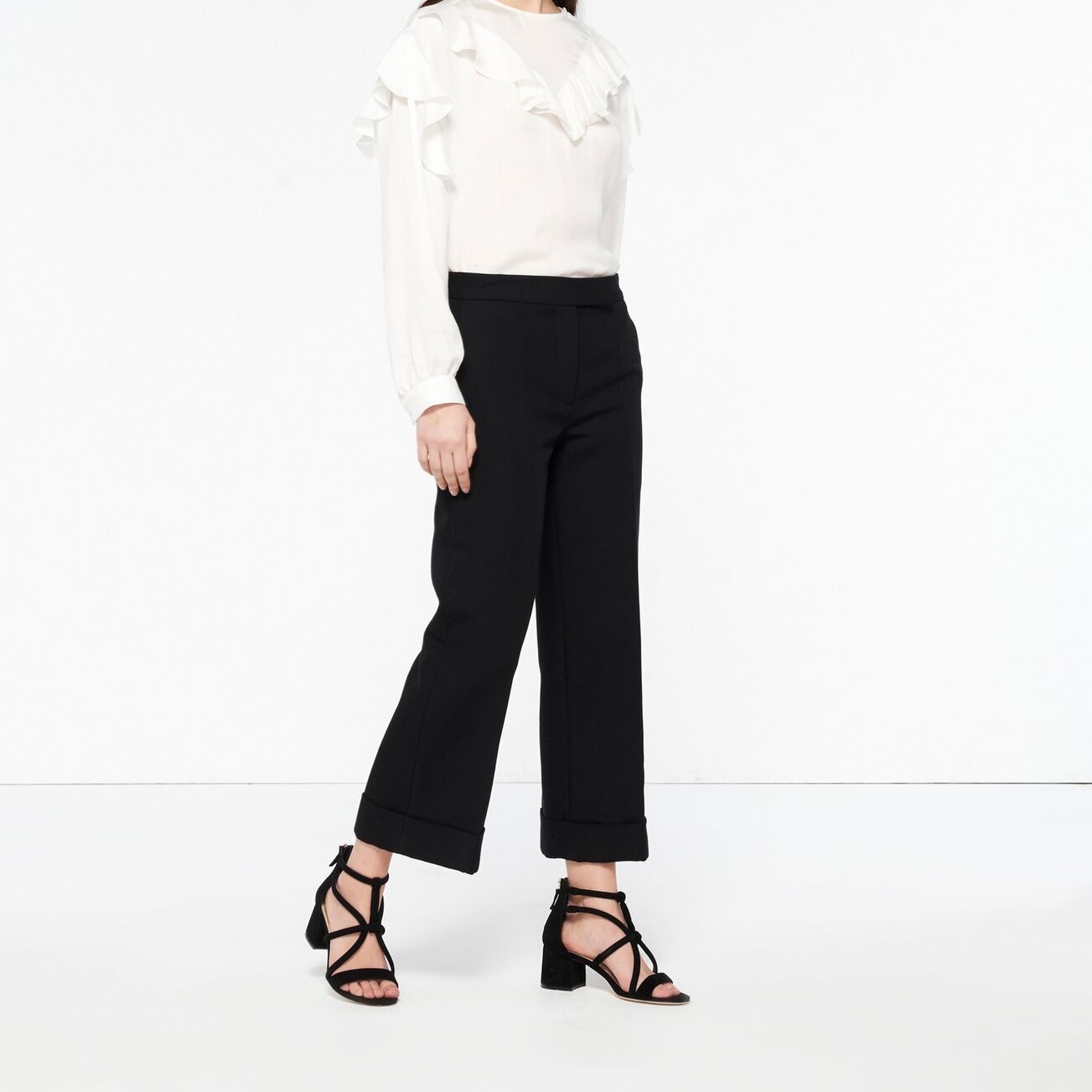 Pantalon large de tailleur Sandro seconde main photo 1