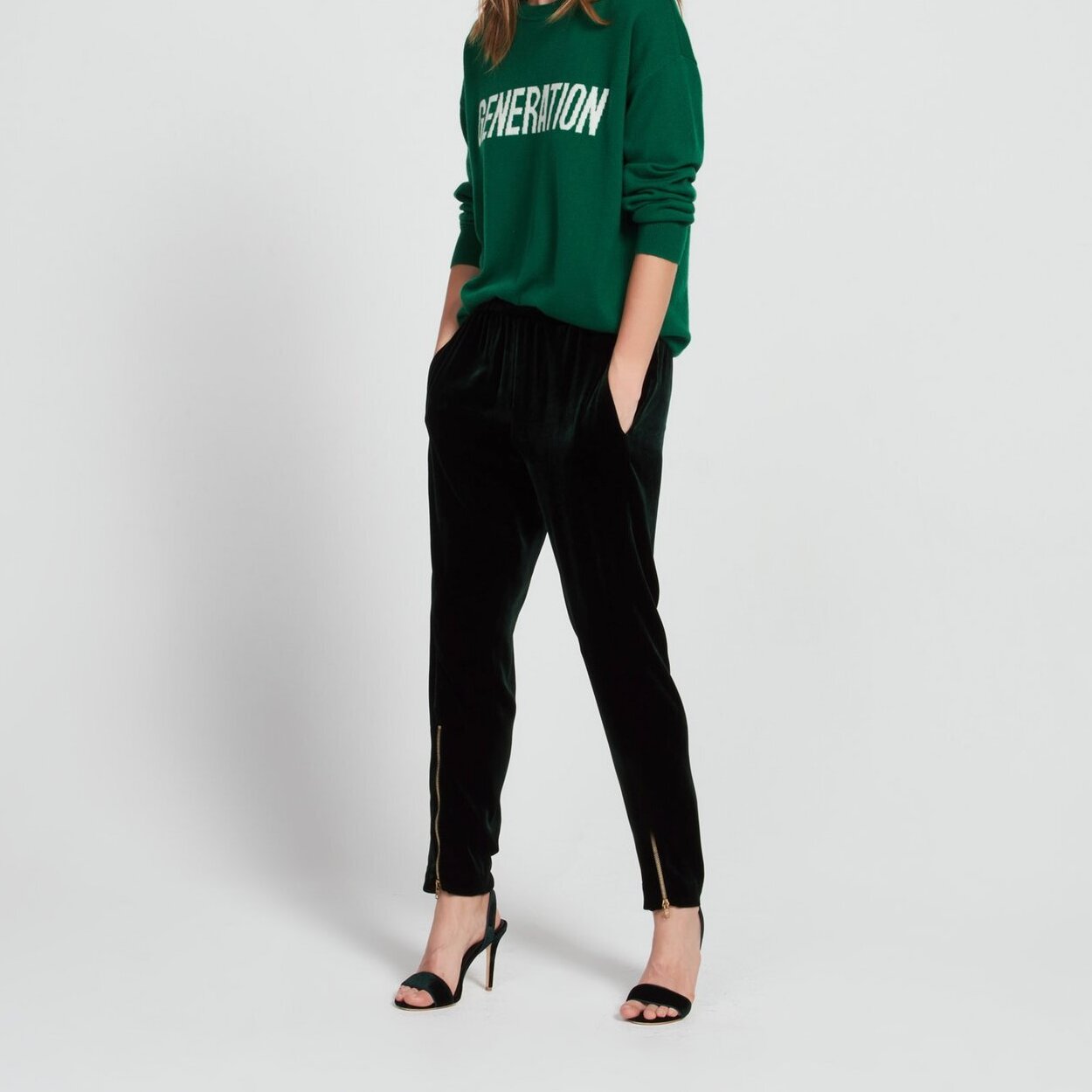 Velour tracksuit-style trousers Sandro tweedehands photo 1