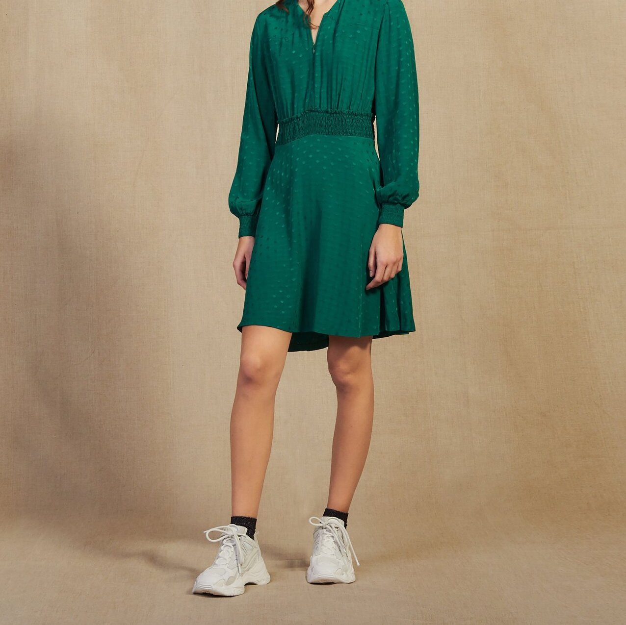 Jacquard Short dress Sandro second-hand photo 1