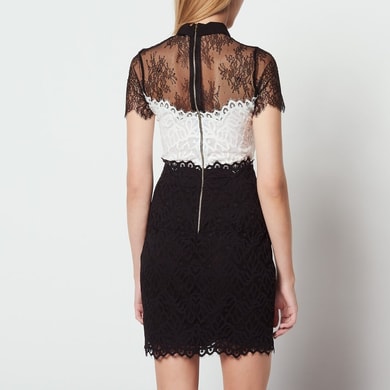 Robe dentelle bicolore Sandro seconde main photo 2