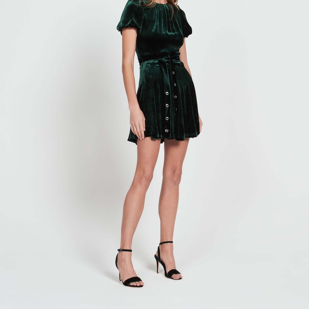 Robe en velours ceinturée Sandro seconde main photo 1