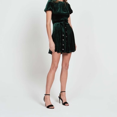 Robe en velours ceinturée Sandro seconde main photo 1
