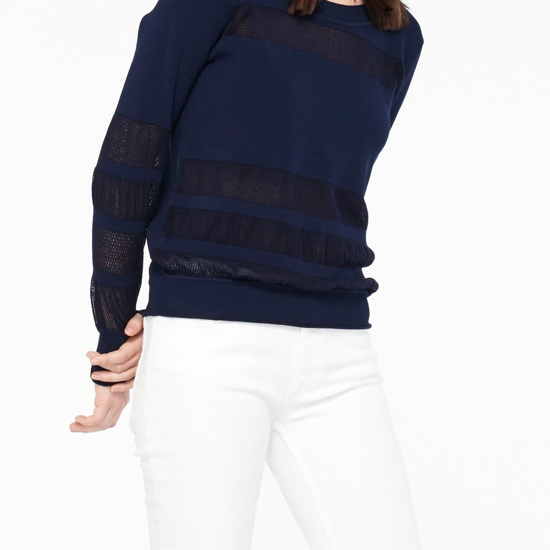 Sweater with subtly sheer bands Sandro second-hand photo 1