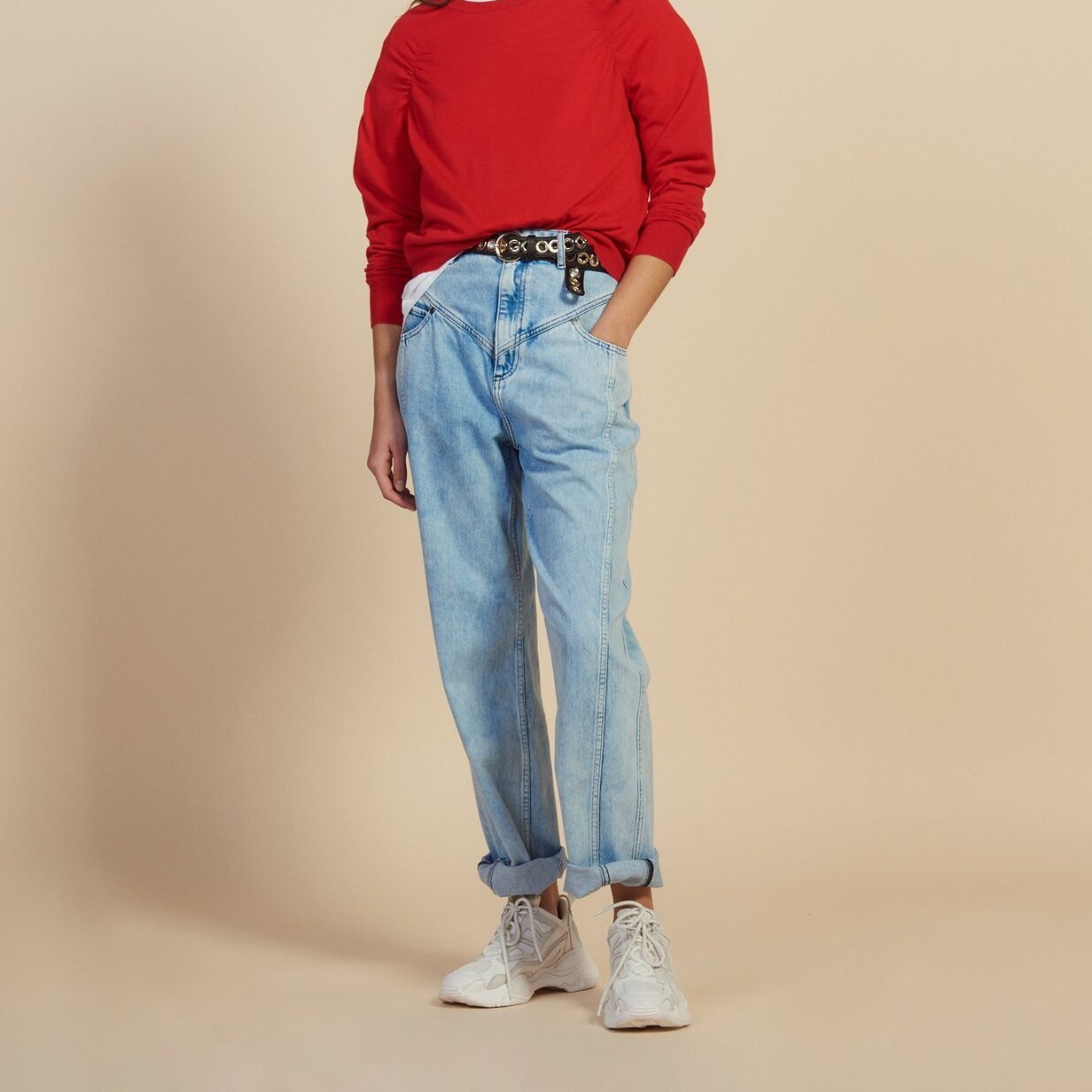 Long-sleeved wool Sweater Sandro second-hand photo 1