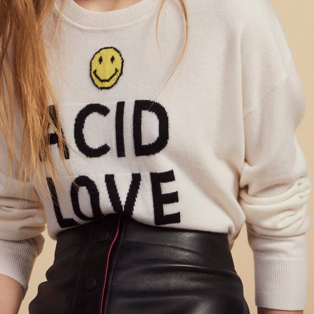 Sweater with contrasting lettering Sandro second-hand photo 1