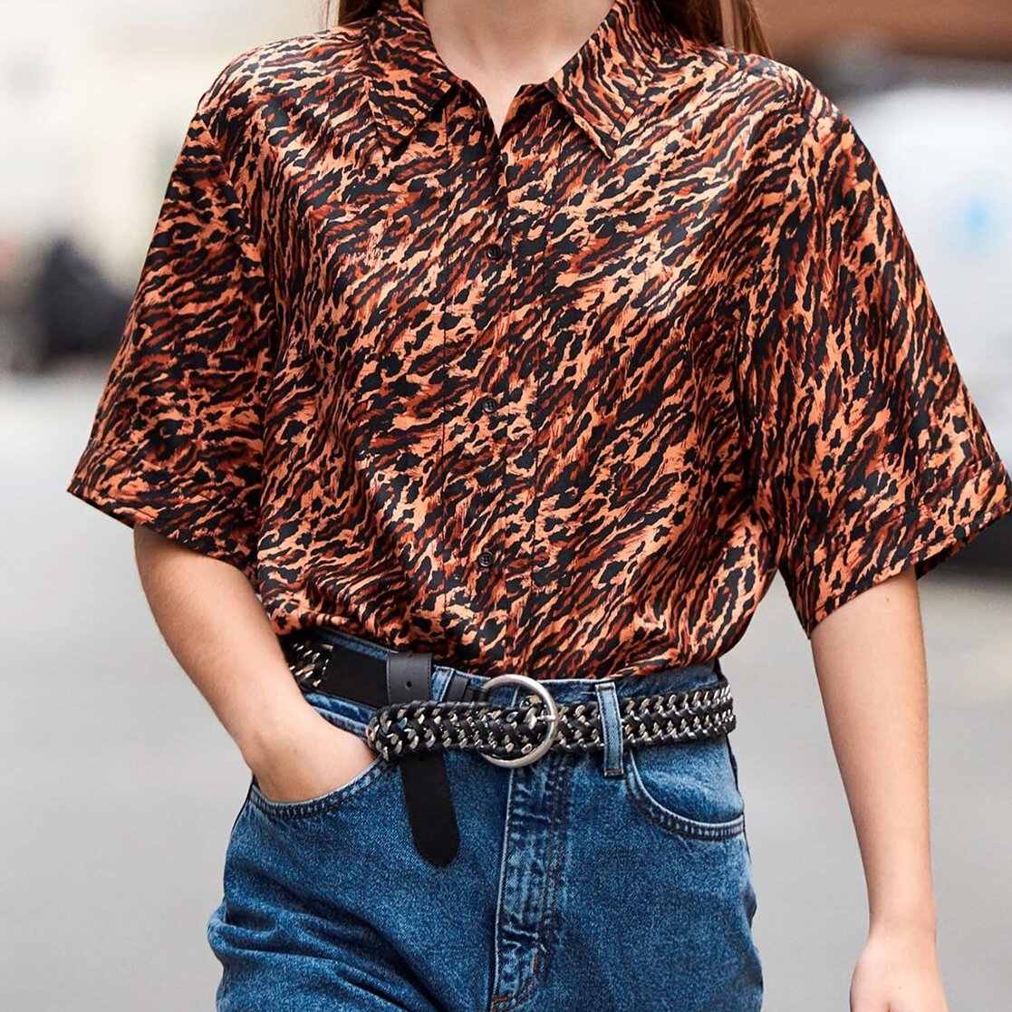 Printed silk twill shirt Sandro second-hand photo 1