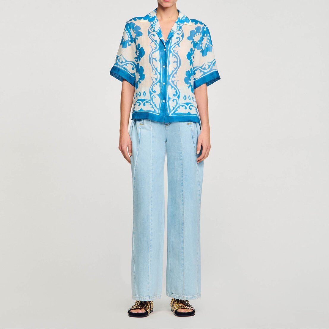 Patterned shirt Sandro second-hand photo 3