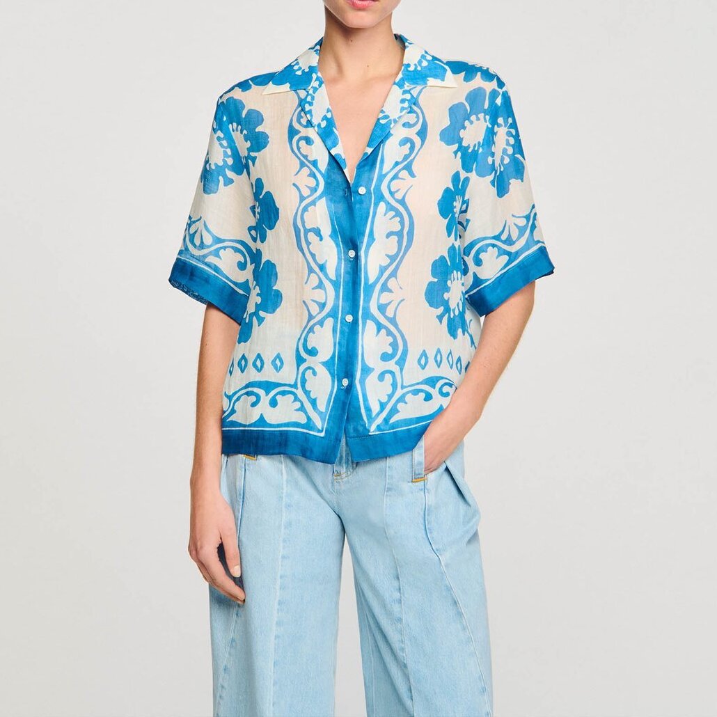 Patterned shirt Sandro second-hand photo 4