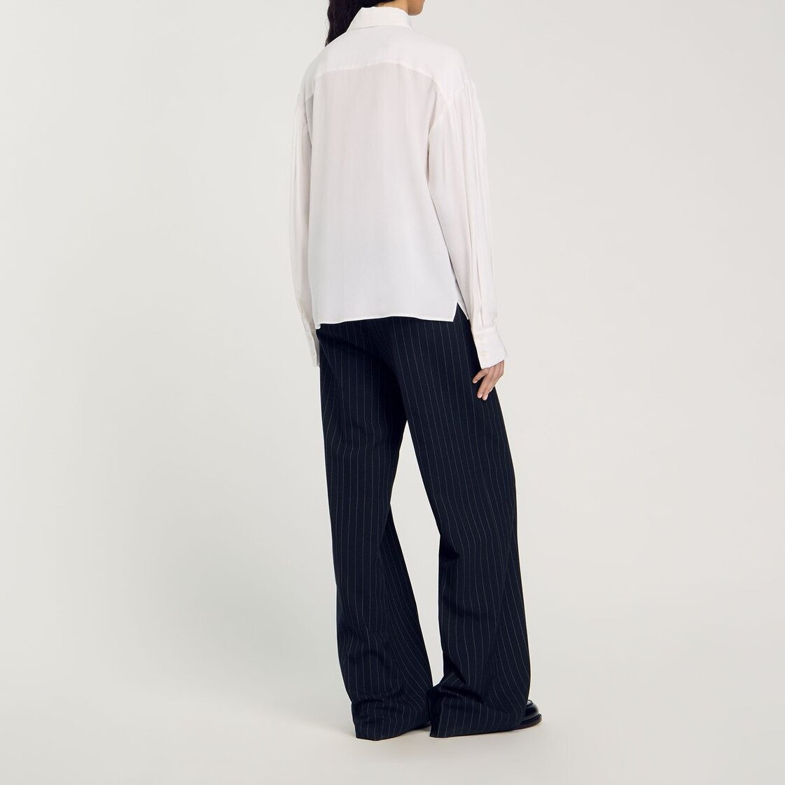 Soepele overhemdblouse zijde Sandro tweedehands photo 3