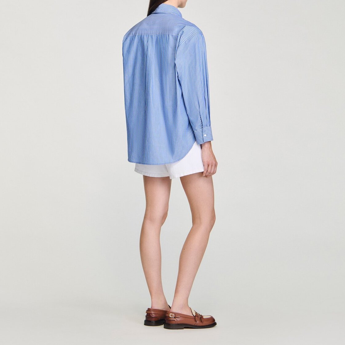 Oversize-Hemd mit Schleife Sandro Second-Hand photo 3