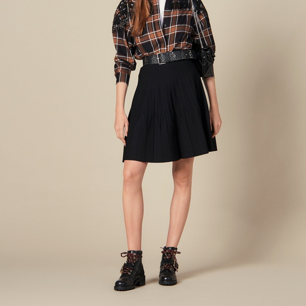 Flared knit Skirt Sandro tweedehands photo 1