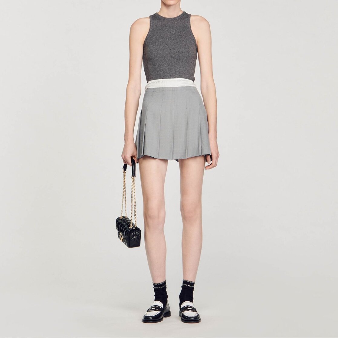 Short pleated skirt Sandro second-hand photo 2