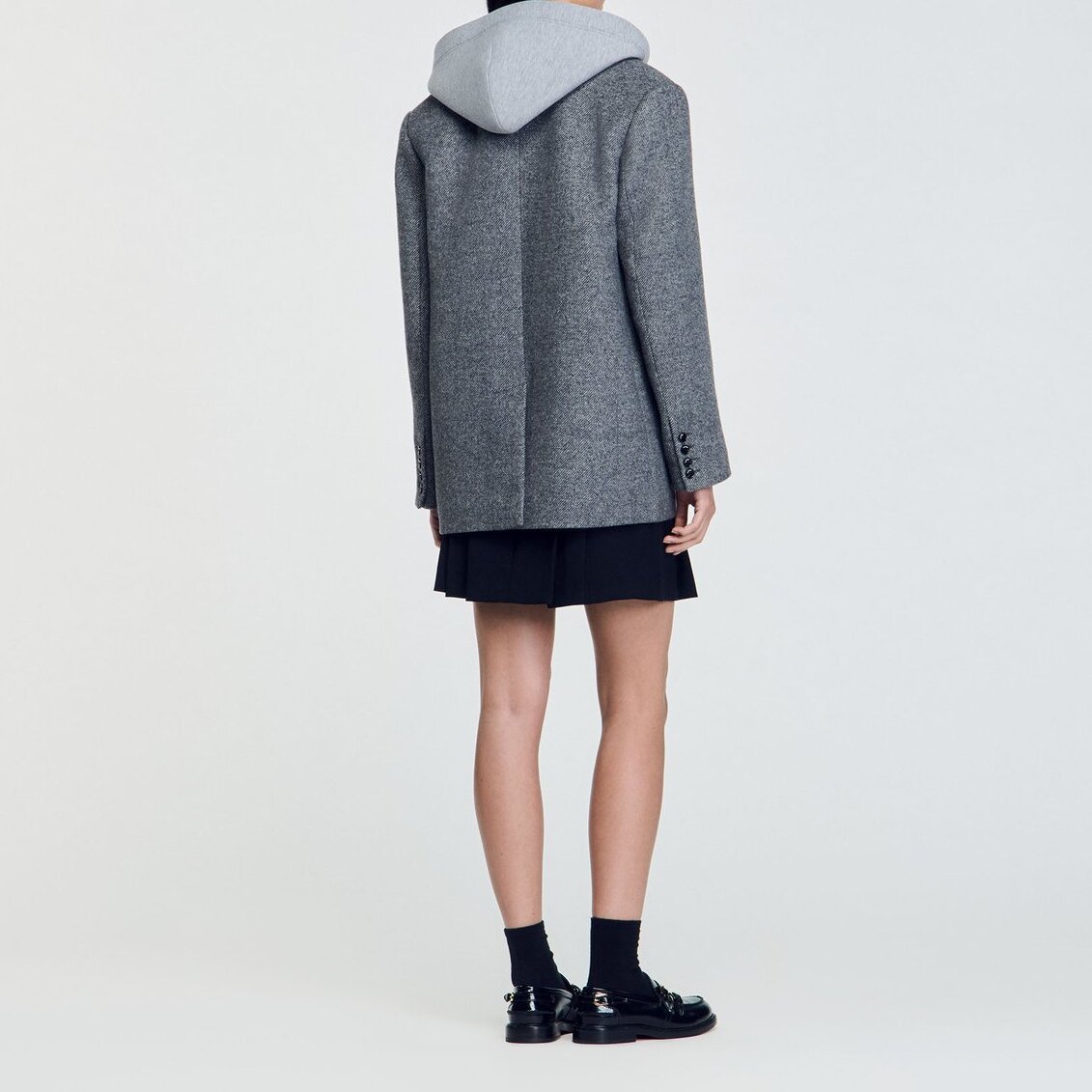 Manteau à capuche amovible Sandro seconde main photo 3