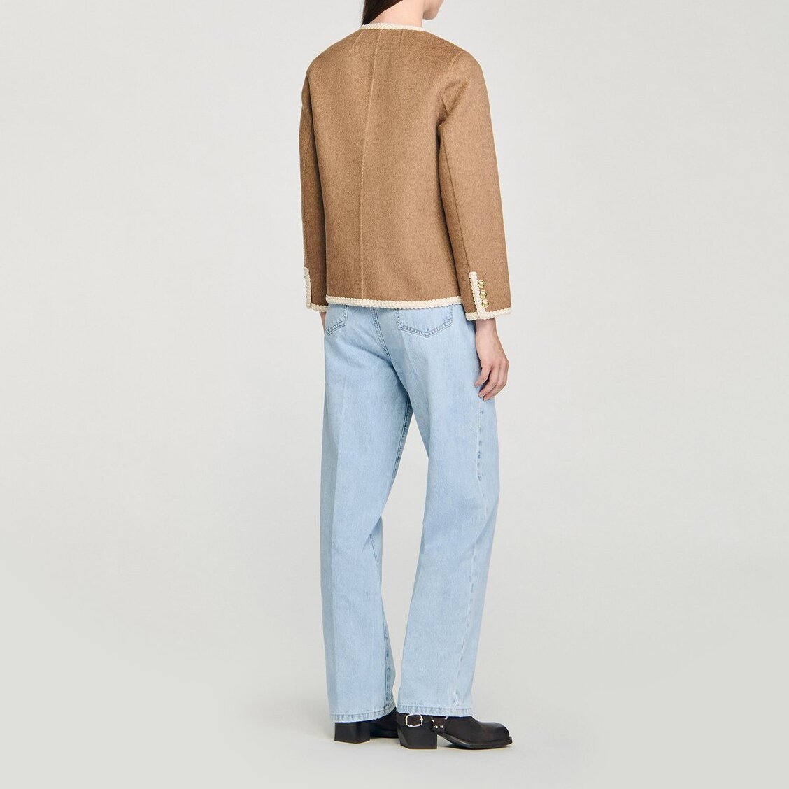 Veste double face boutonnée Sandro seconde main photo 3