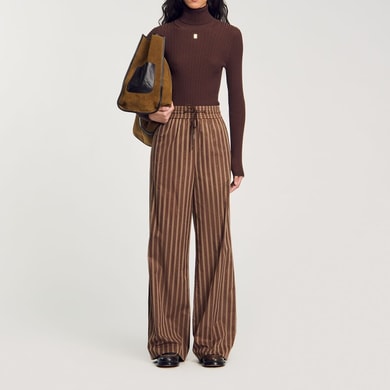 Pantalon gestreept Sandro tweedehands photo 2