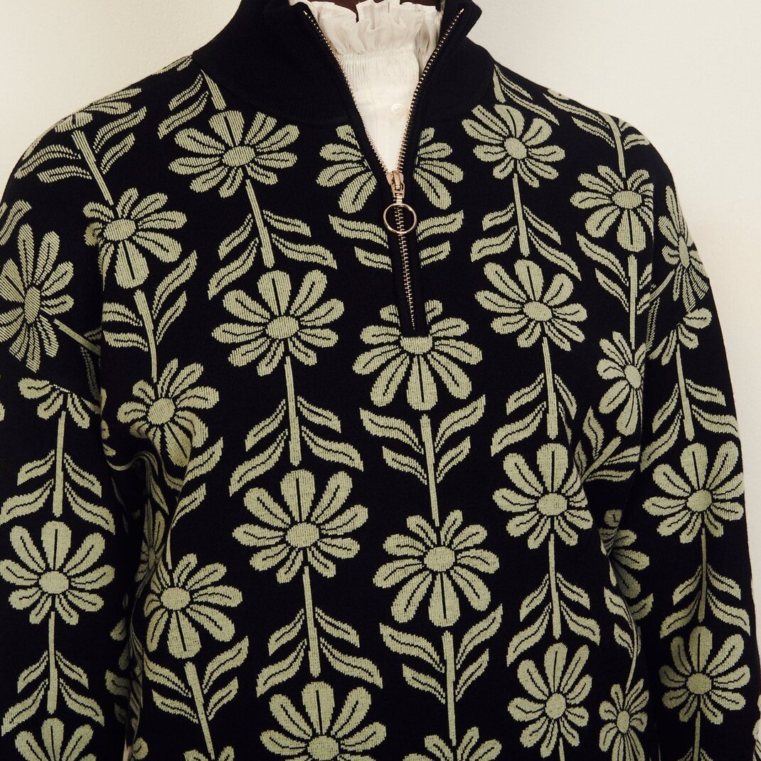 Jacquard-Pullover mit Stehkragen Sandro Second-Hand photo 5