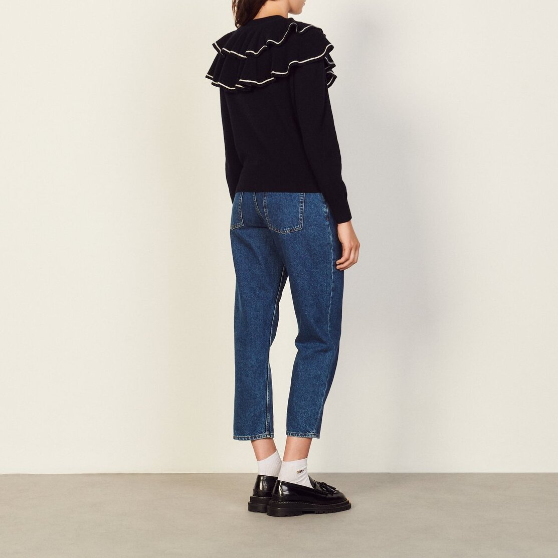 Wool Sweater with ruffles Sandro second-hand photo 3