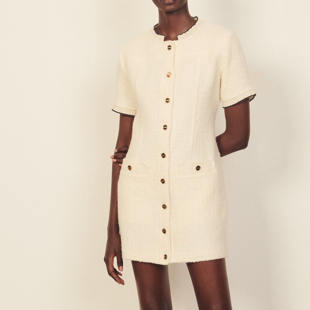 Robe courte avec galon fantaisie Sandro seconde main photo 4