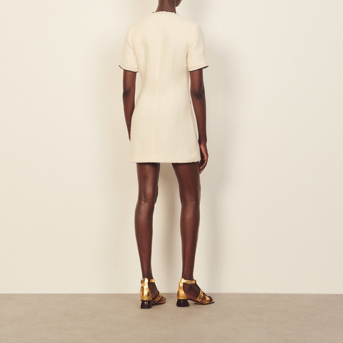Robe courte avec galon fantaisie Sandro seconde main photo 3