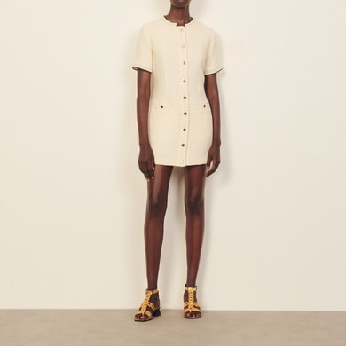Robe courte avec galon fantaisie Sandro seconde main photo 2